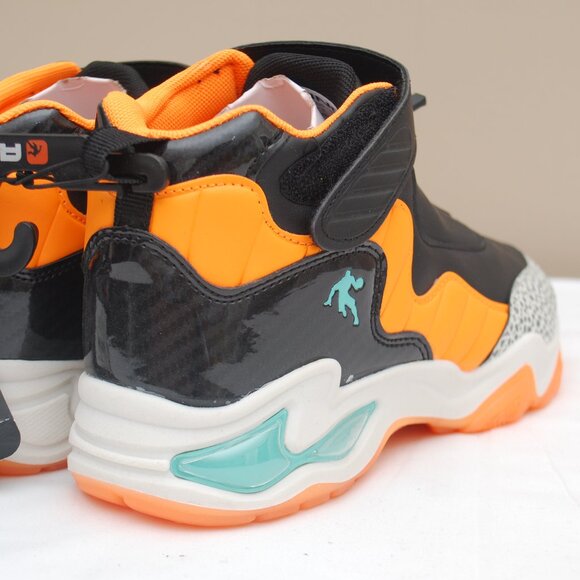 And1 Kid's Beast Mode Rubber Shoes - Black Orange - Picture 4 of 10